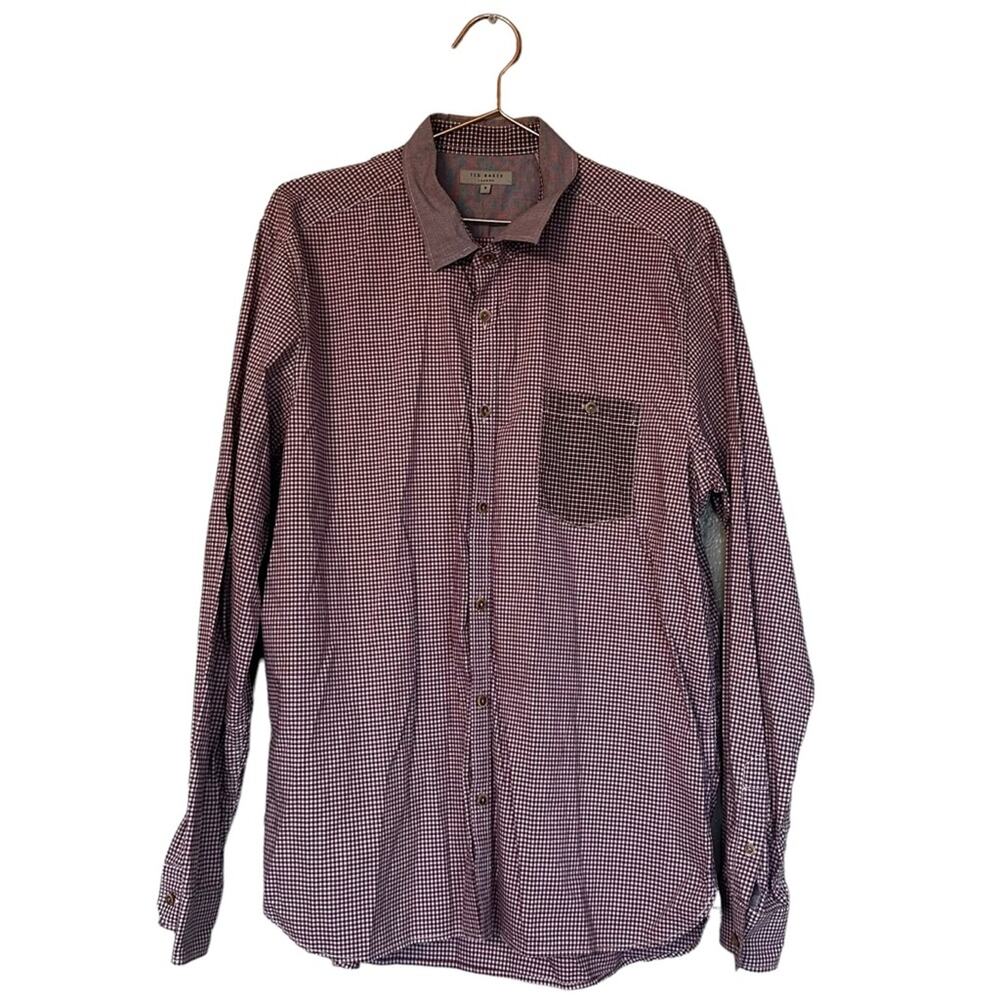 Ted Baker London Men's Checkered Button-Down Shirt - 2XL